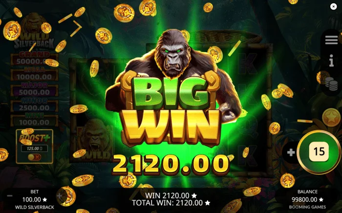 Wild Silverback – stor vinst med samlade mynt